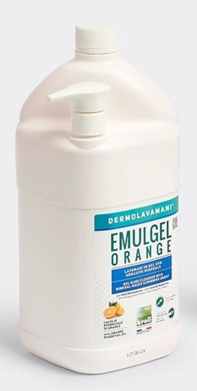 KALINDRA | Kroll. Orange Emulgel. Gel hand cleaner with orange essential oils and mineral abrasive, dermatologically tested. 4 formats available