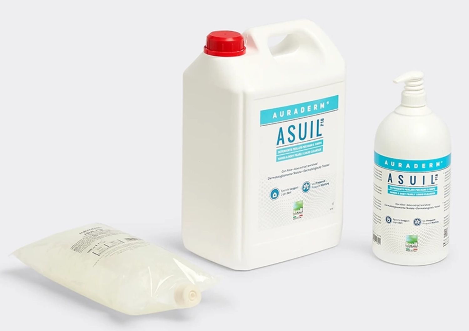 KALINDRA | Kroll. Asuil® P18. White pearlescent hand and body cleanser, dermatologically tested