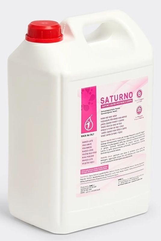 KALINDRA | Kroll. Saturno. Weiße Milch Flüssigseife für Hände und Körper, Dermatologisch Getestet. 2 Formate Verfügbar