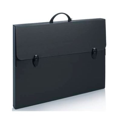 Valigetta in plastica Favorit Every Line Total Black 52x73x5 cm 100501109