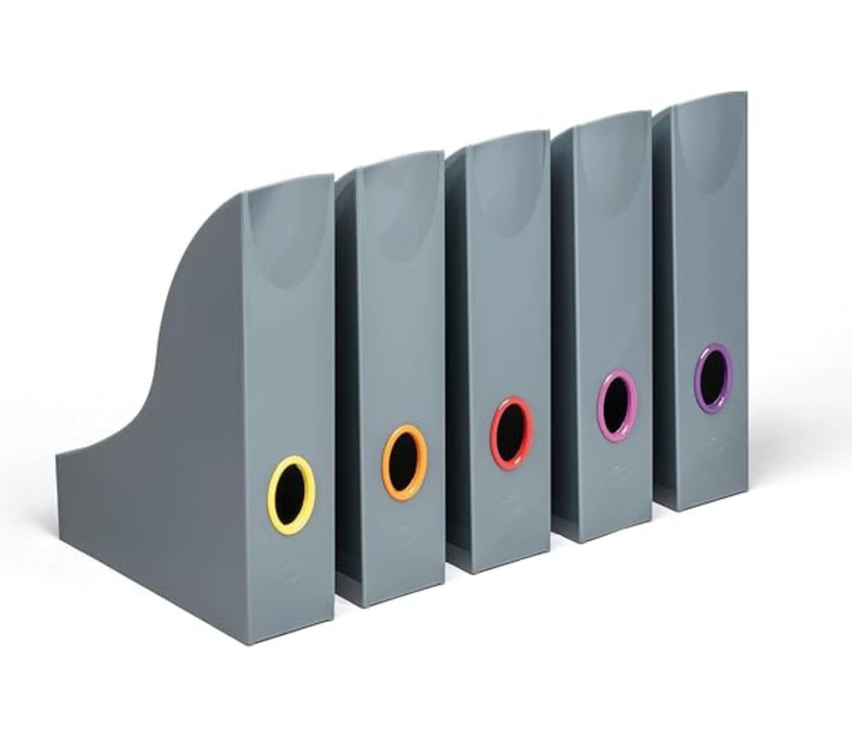 Set portariviste VARICOLOR A4 Durable grigio antracite - conf. 5 pezzi - 7706-57