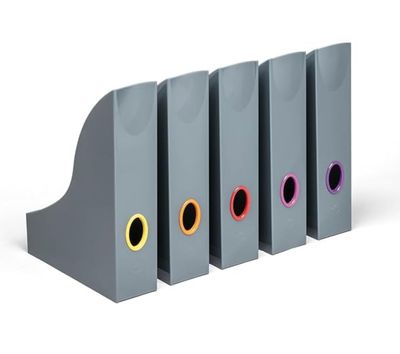 Set portariviste VARICOLOR A4 Durable grigio antracite - conf. 5 pezzi - 7706-57