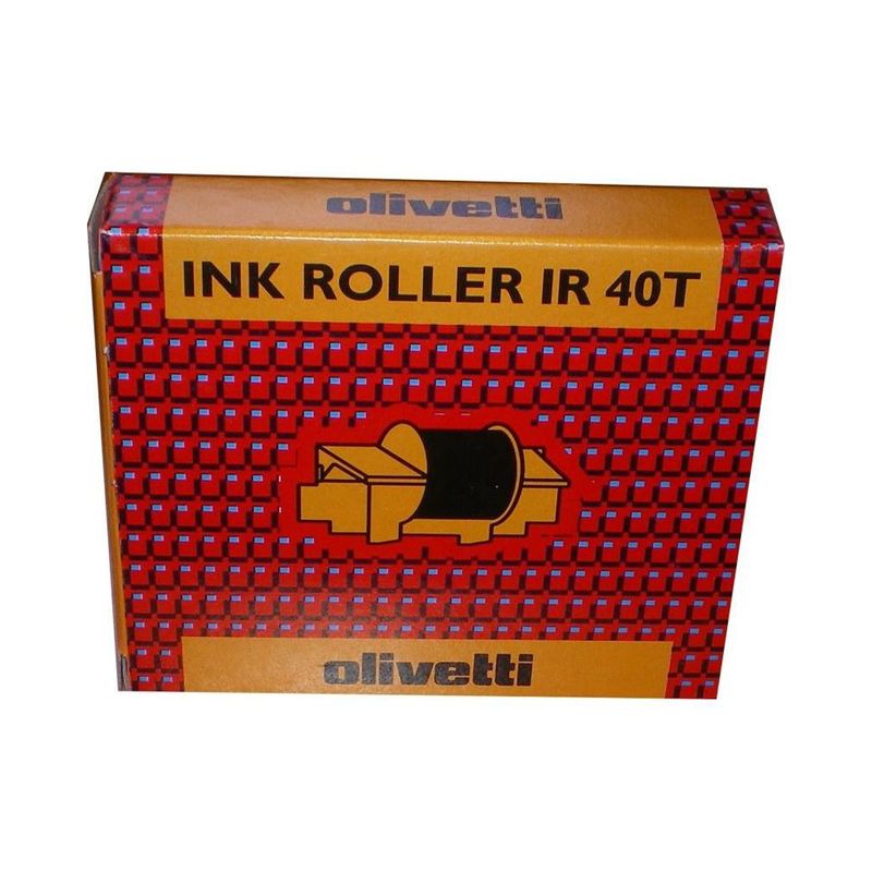 Olivetti - Kit 2 Rulli inchiostro - Nero/Rosso - 81129 OLIVETTI