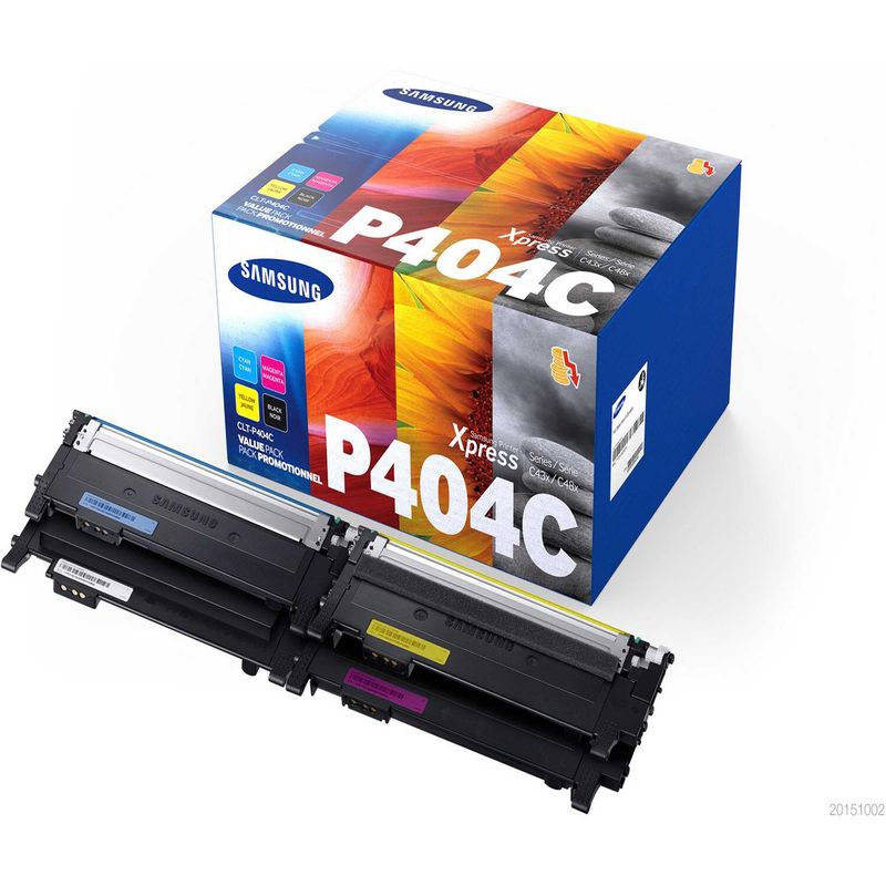 Hp/Sasmung - Conf. 4 Toner originale - C/M/Y/K - CLTP404C/ELS -  SU365A - 1.000 pag cad SAMSUNG