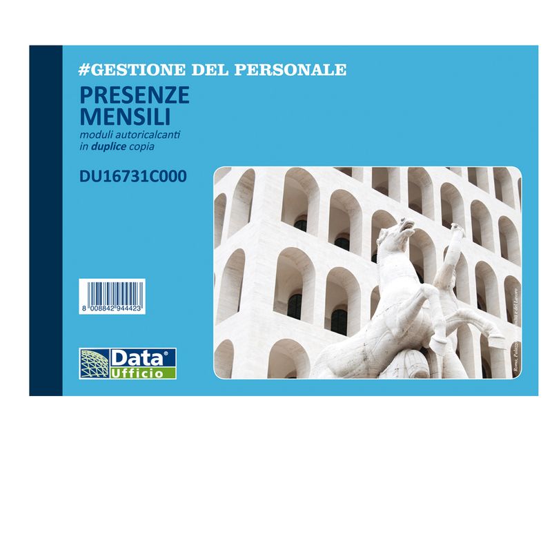 Blocco presenze mensili - 25/25 copie autoricalcanti - 14,8 x 21,5 cm - DU16731C000 - Data Ufficio DATA UFFICIO Blocco presenze mensili - 25/25 copie autoricalcanti - 14,8 x 21,5 cm - DU16731C000 - Data Ufficio DATA UFFICIO