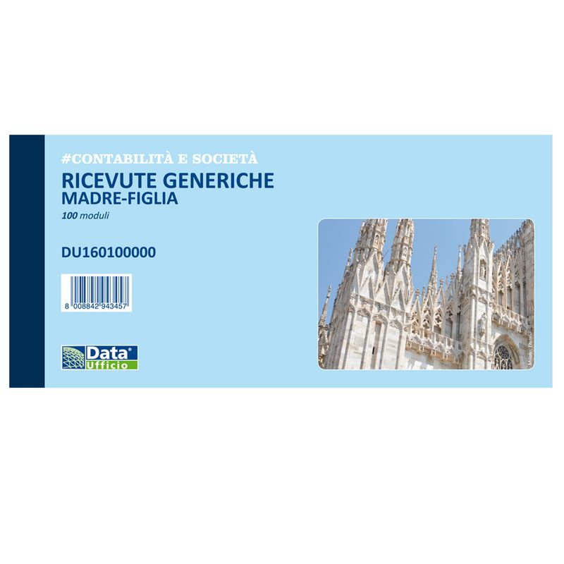 Blocco ricevute generiche madre figlia - 100 pagine - 10 x 21,5 cm - DU160100000 - Data Ufficio DATA UFFICIO Blocco ricevute generiche madre figlia - 100 pagine - 10 x 21,5 cm - DU160100000 - Data Ufficio DATA UFFICIO