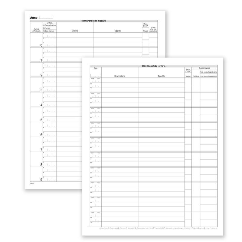 Registro corrispondenza arrivo/partenza - 50 pagine - 31 x 24,5 cm - DU138000000 - Data Ufficio DATA UFFICIO Registro corrispondenza arrivo/partenza - 50 pagine - 31 x 24,5 cm - DU138000000 - Data Ufficio DATA UFFICIO