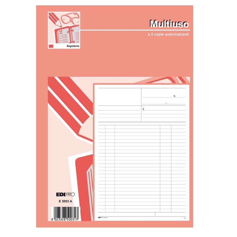 Blocco multiuso bianco - 50/50 fogli autoricalcanti - 31 x 21cm - Edipro EDIPRO Blocco multiuso bianco - 50/50 fogli autoricalcanti - 31 x 21cm - Edipro EDIPRO