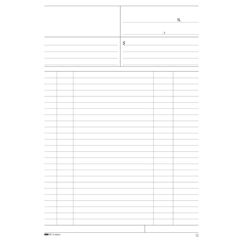Blocco multiuso bianco - 50/50 fogli autoricalcanti - 31 x 21cm - Edipro EDIPRO