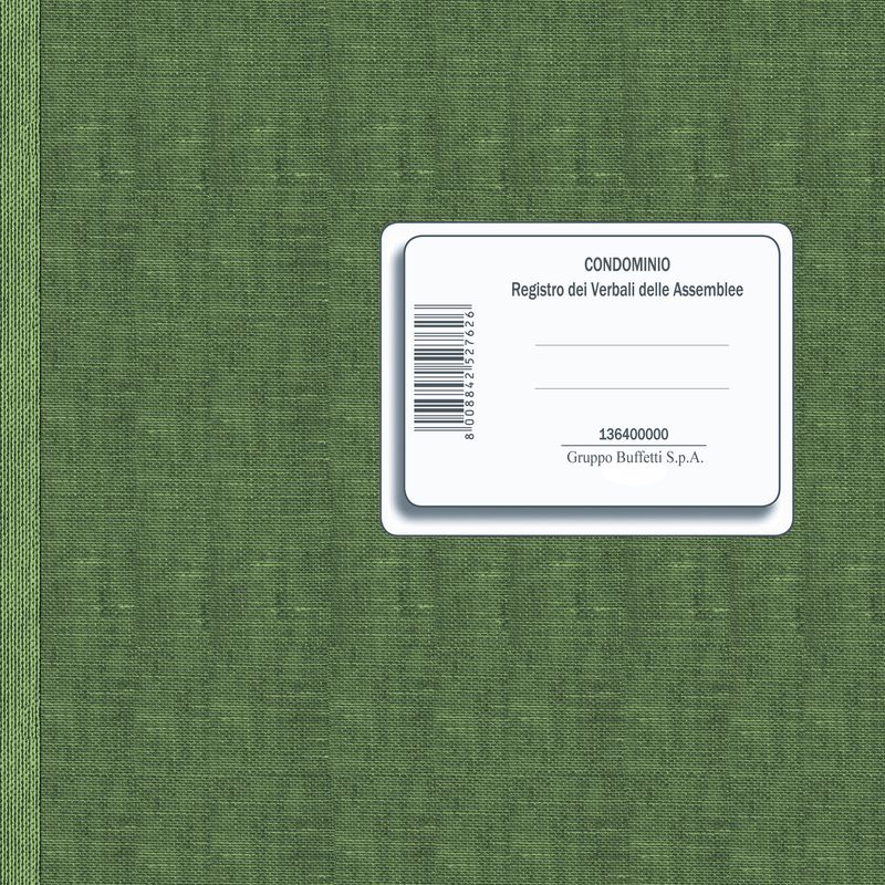 Registro verbali assemblee condominiali - 80 pagine - 31 x 24,5 cm - DU136400000 - Data Ufficio DATA UFFICIO