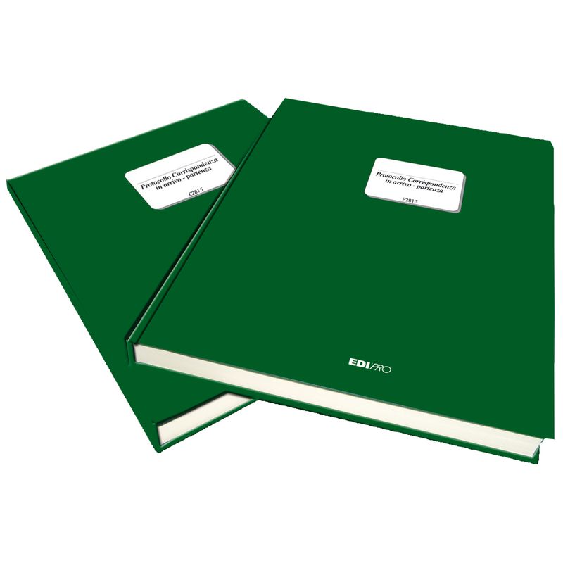 Registro corrispondenza arrivo/partenza - 31 x 24,5cm - 500 fogli - Edipro EDIPRO Registro corrispondenza arrivo/partenza - 31 x 24,5cm - 500 fogli - Edipro EDIPRO