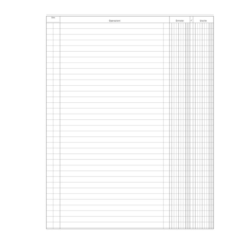 Registro Entrate-Uscite - 100 pagine - 31 x 24,5 cm - DU135800000 - Data Ufficio DATA UFFICIO Registro Entrate-Uscite - 100 pagine - 31 x 24,5 cm - DU135800000 - Data Ufficio DATA UFFICIO