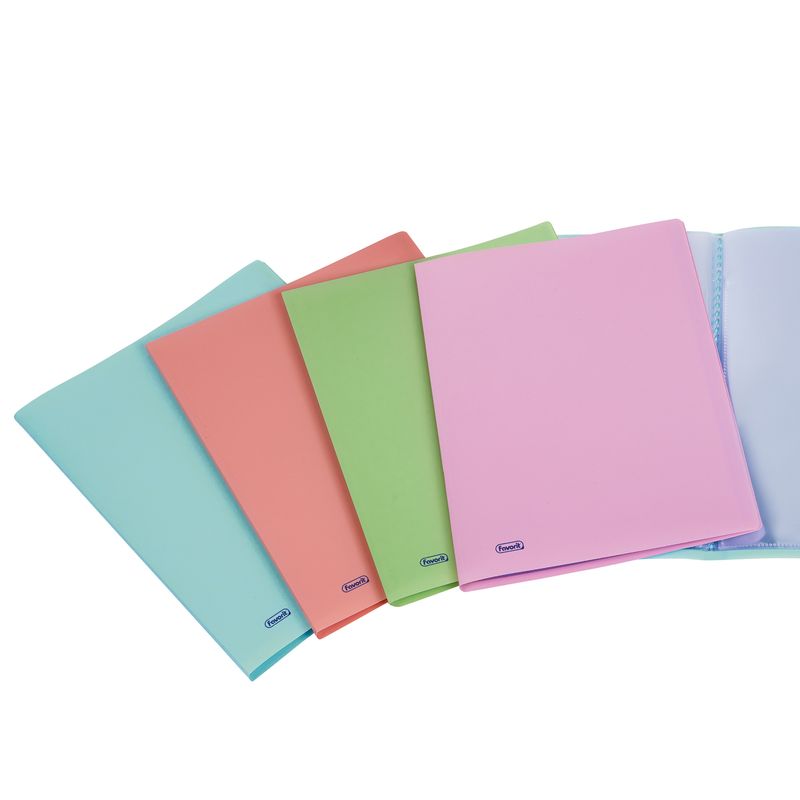 Portalistini Pastel - 60 buste - 22 x 30 cm - colori assortiti - Favorit FAVORIT