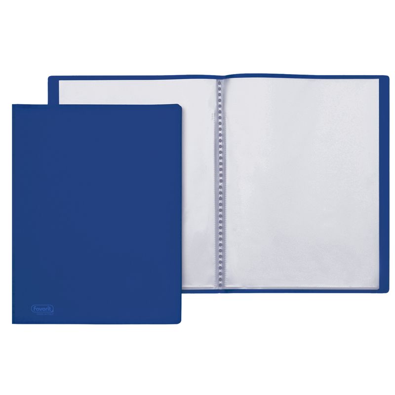 Portalistini Sviluppo - buccia - PP - 22 x 30 cm - 80 buste - blu - Favorit FAVORIT