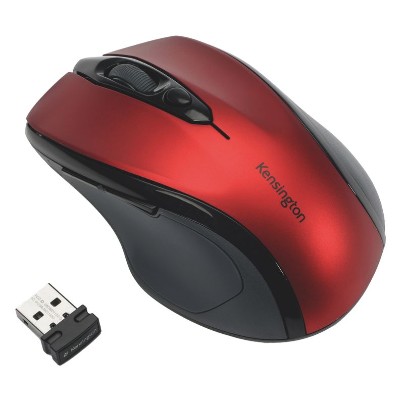 Mouse Pro Fit di medie dimensioni - wireless - rosso rubino - Kensington KENSINGTON