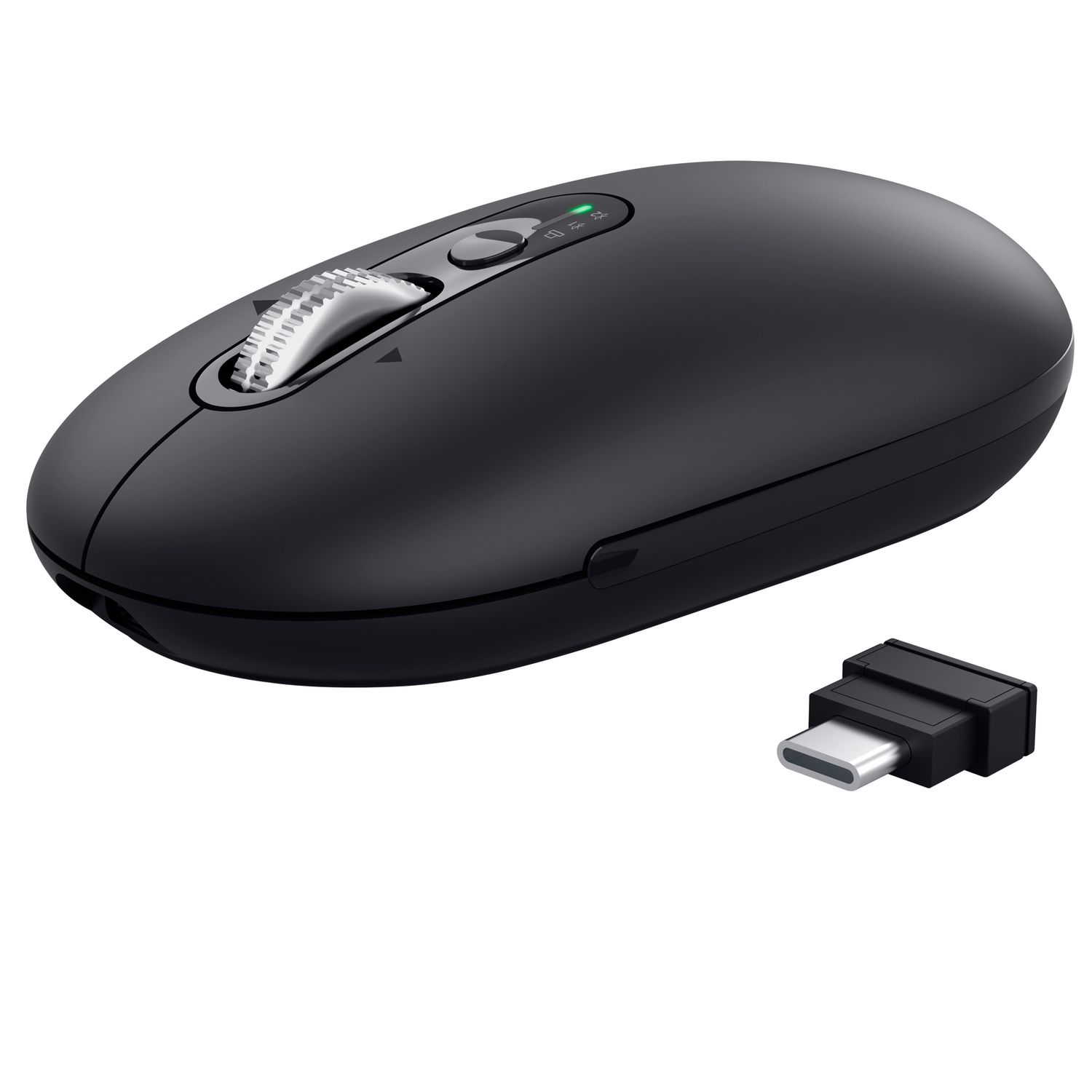 Mouse - ultrasottile - wireless - ricaricabile - Nero - Trust TRUST