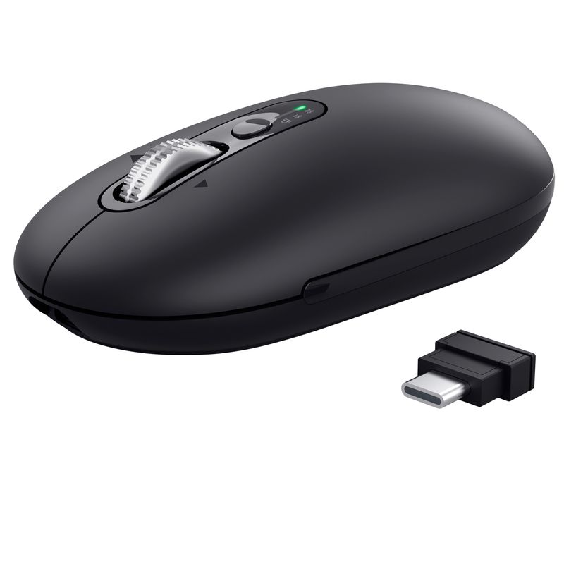 Mouse - ultrasottile - wireless - ricaricabile - Nero - Trust TRUST
