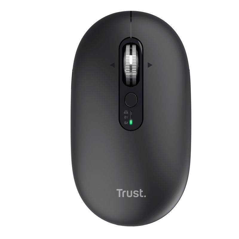 Mouse - ultrasottile - wireless - ricaricabile - Nero - Trust TRUST