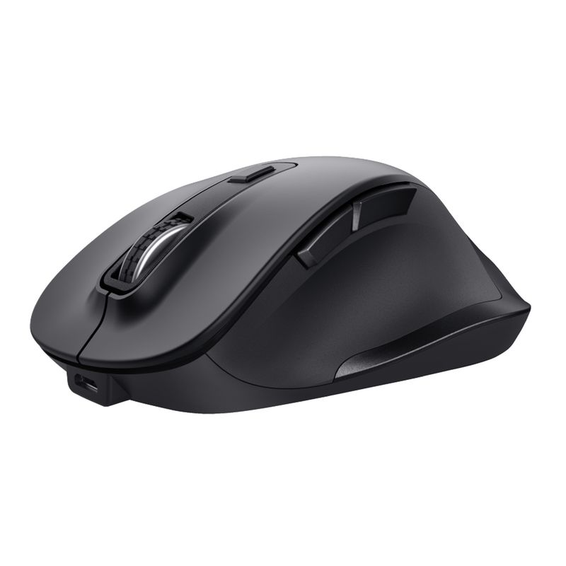 Mouse wireless Fyda - ricaricabile - nero - Trust TRUST