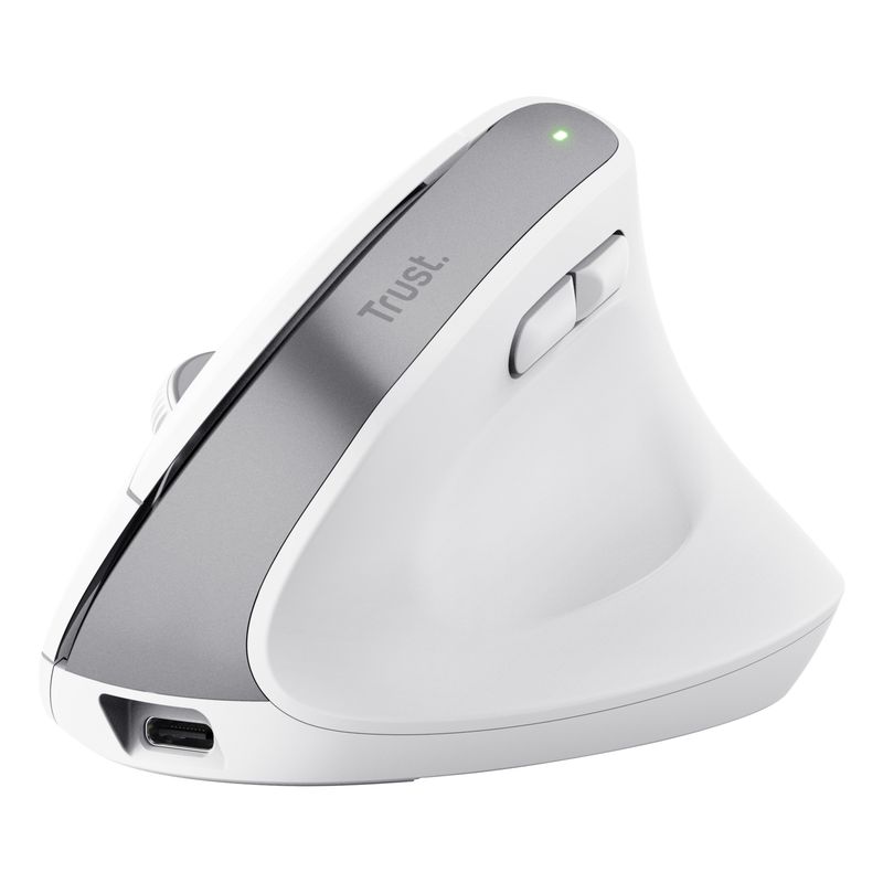 Mouse Ergonomico Bayo+ wireless - bianco - Trust TRUST