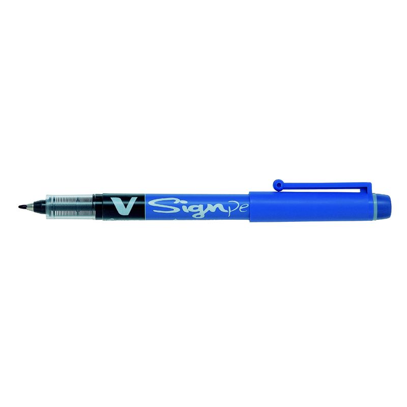 Pennarello V Signpen punta feltro - punta 2 mm - blu - Pilot PILOT