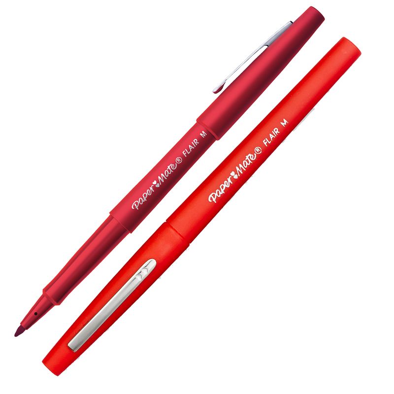 Pennarello Flair Nylon - punta feltro - 1,10mm - rosso - Papermate PAPERMATE
