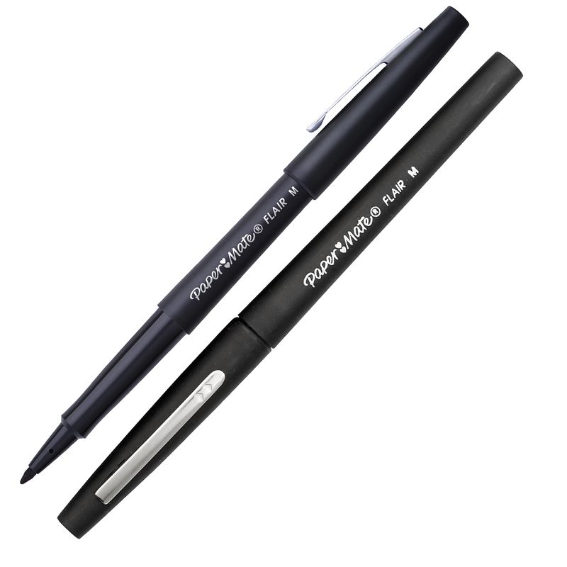Pennarello Flair Nylon - punta feltro - 1,10mm - nero - Papermate PAPERMATE