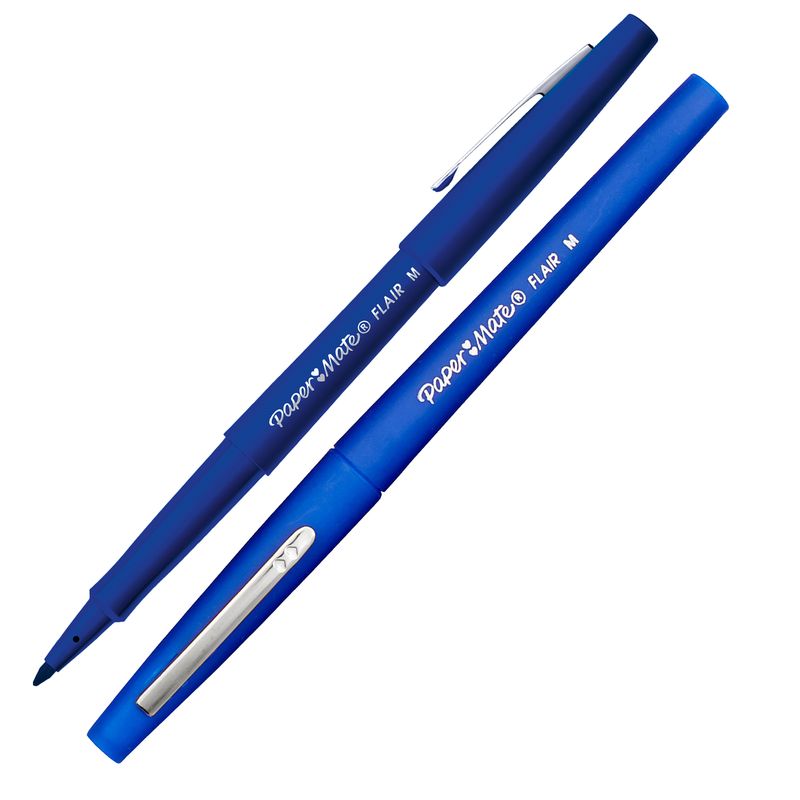 Pennarello Flair Nylon - punta feltro - 1,10mm - blu - Papermate PAPERMATE