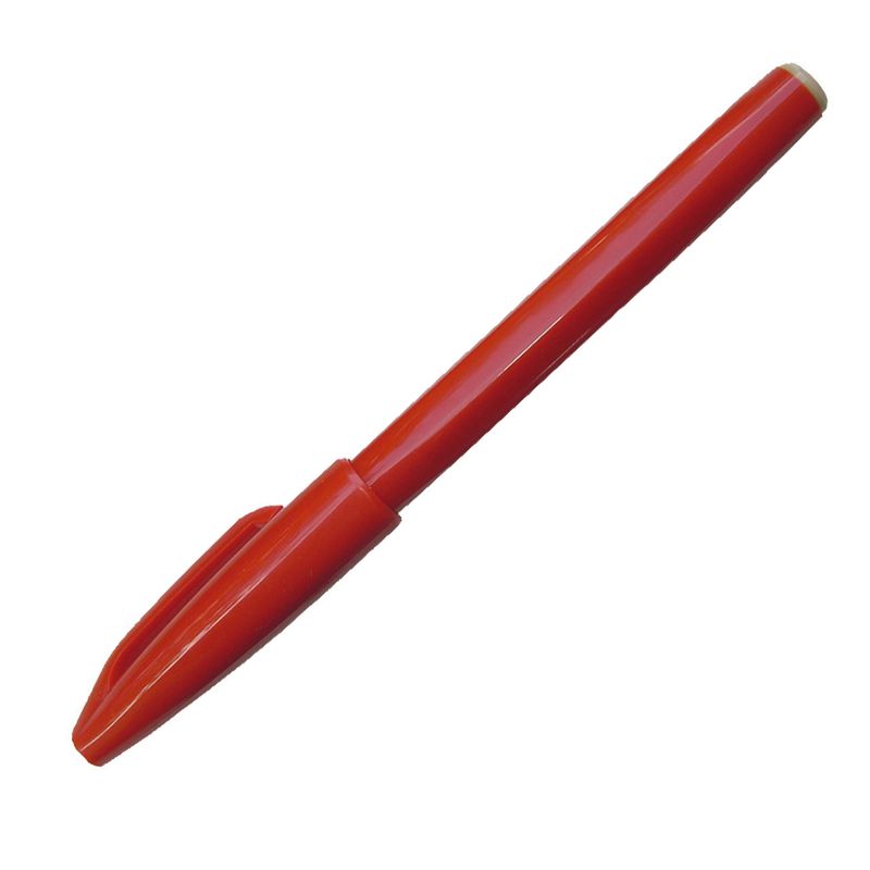 Pennarello Sign Pen S520 punta feltro - punta 2 mm - rosso - Pentel PENTEL