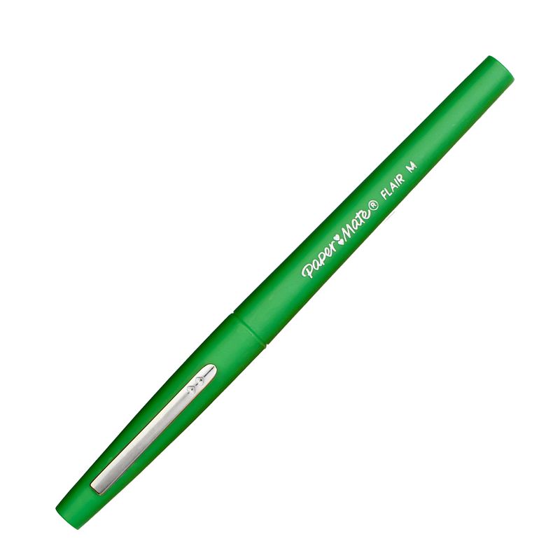 Pennarello Flair Nylon - punta feltro - 1,10mm - verde - Papermate PAPERMATE