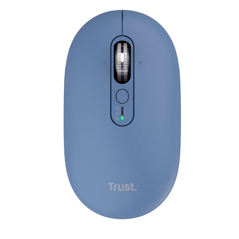 Mouse - ultrasottile - wireless - ricaricabile - Blu - Trust TRUST