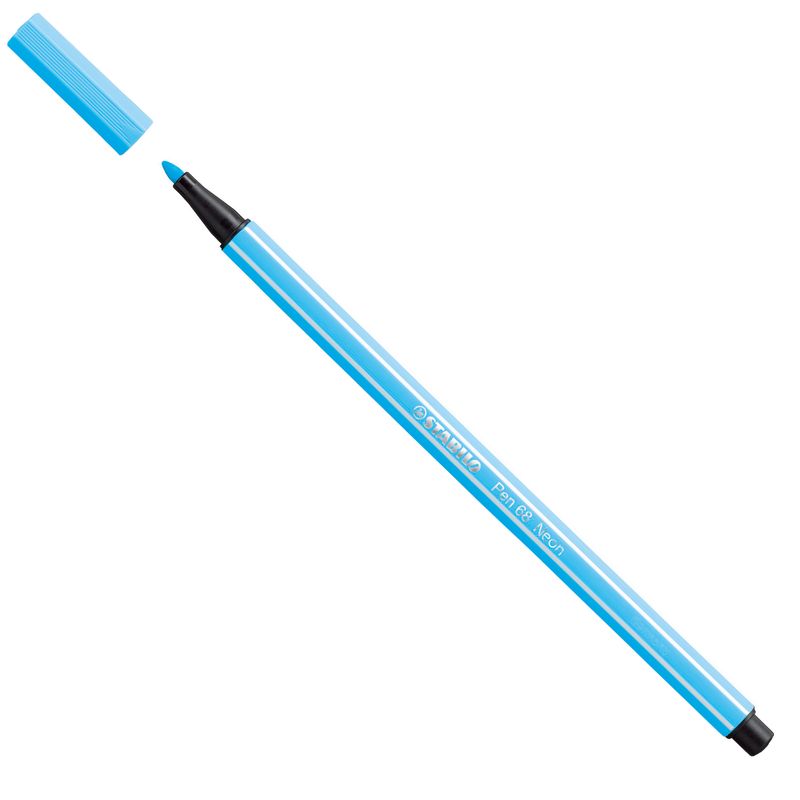 Pennarello Pen 68 - blu neon 031 - Stabilo STABILO