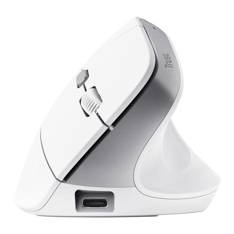 Mouse Ergonomico Bayo II wireless - bianco - Trust TRUST
