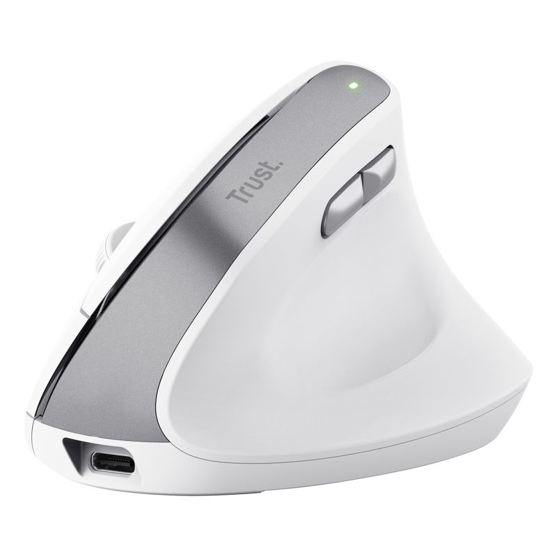 Mouse Ergonomico Bayo II wireless - bianco - Trust TRUST