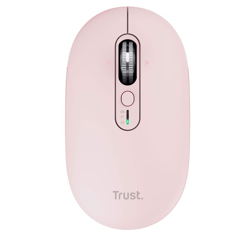 Mouse - ultrasottile - wireless - ricaricabile - rosa - Trust TRUST