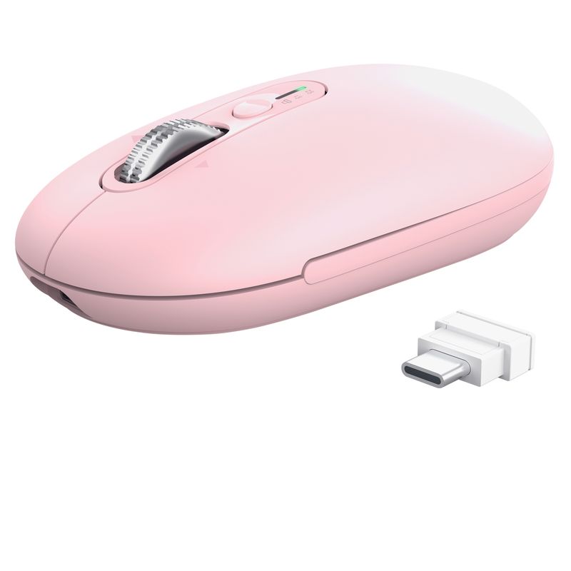 Mouse - ultrasottile - wireless - ricaricabile - rosa - Trust TRUST