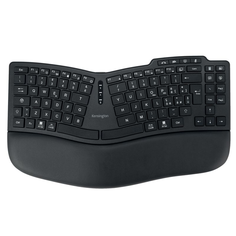 Tastiera Ergo wireless ricaricabile - KB675 EQ - nero - Kensington KENSINGTON