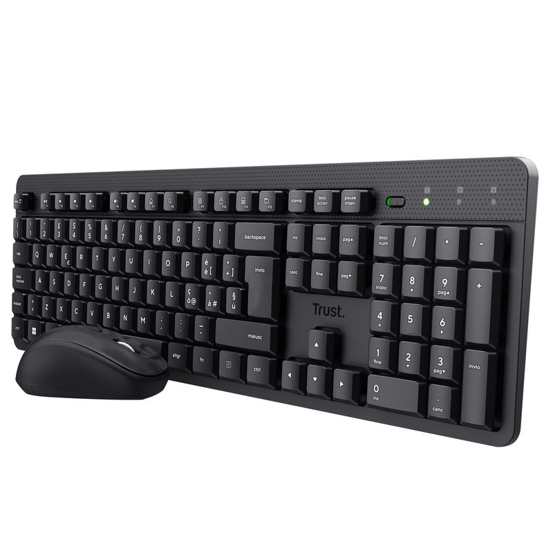 Set tastiera + mouse wireless ultrasilenzioso TKM-360 - Trust TRUST
