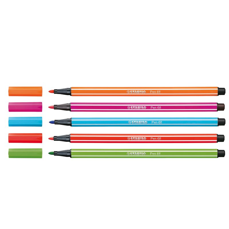Pennarelli Pen 68 - colori assortiti - Stabilo - scatola in metallo 50 pezzi STABILO