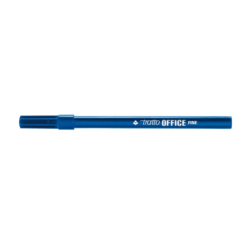 Pennarelli Office - punta feltro - punta fine - tratto 0,7 mm - blu - Tratto - conf. 12 pezzi TRATTO