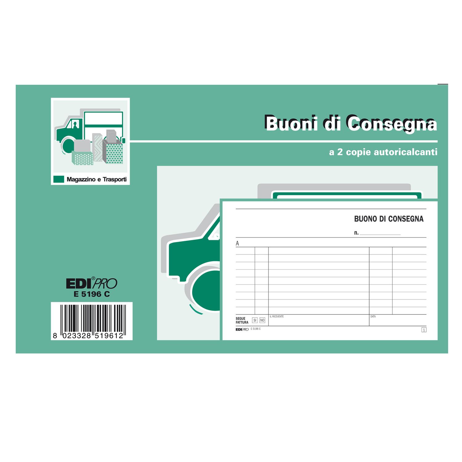 Blocco buoni di consegna - 50/50 fogli ricalcanti - 10x17cm - Edipro EDIPRO