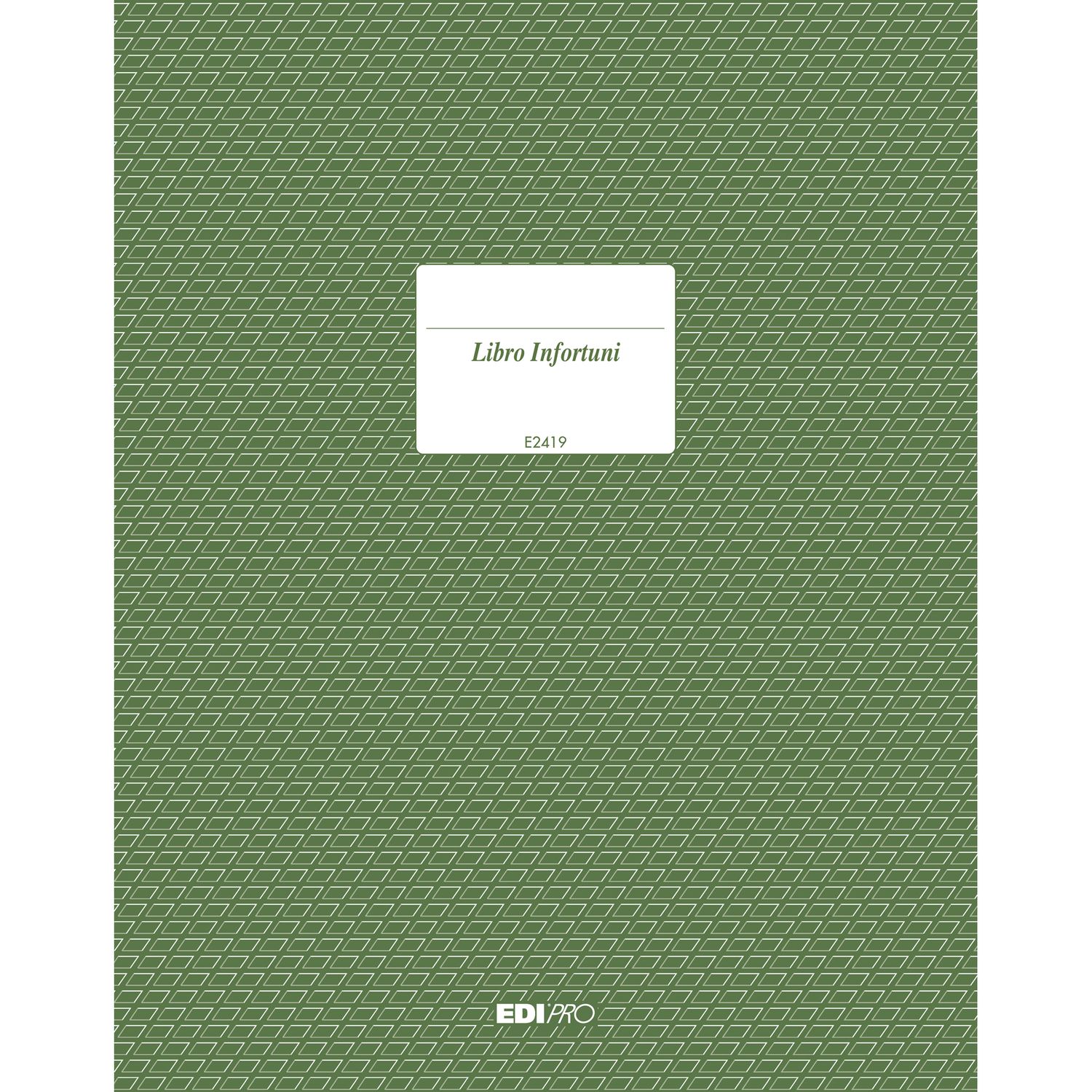 Registro infortuni - 31 x 24,5cm - 15 pagine - Edipro EDIPRO