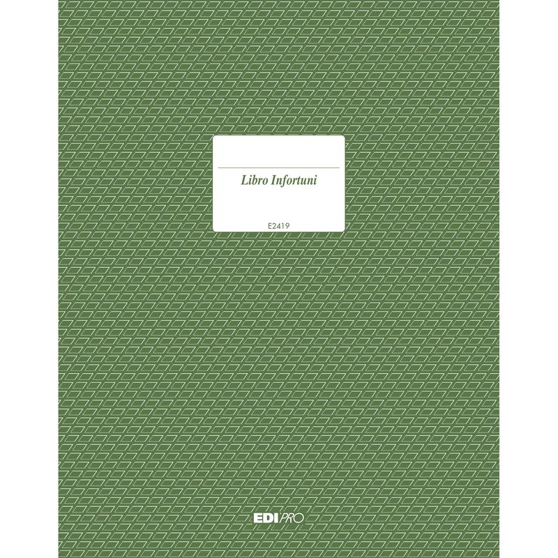 Registro infortuni - 31 x 24,5cm - 15 pagine - Edipro EDIPRO Registro infortuni - 31 x 24,5cm - 15 pagine - Edipro EDIPRO