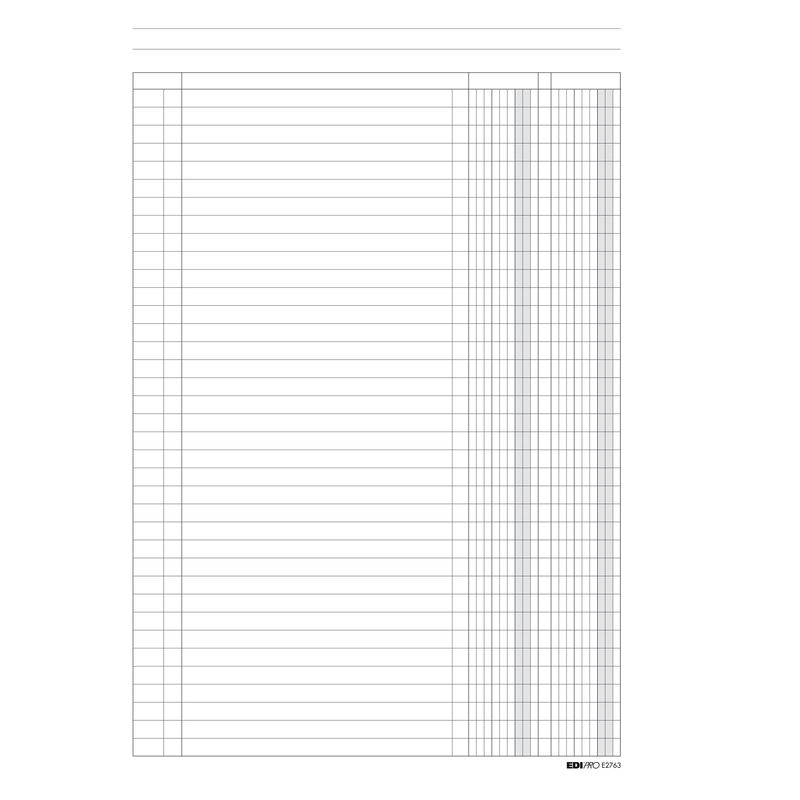 Registro a 2 colonne - 31 x 24cm - 100 fogli - Edipro EDIPRO Registro a 2 colonne - 31 x 24cm - 100 fogli - Edipro EDIPRO