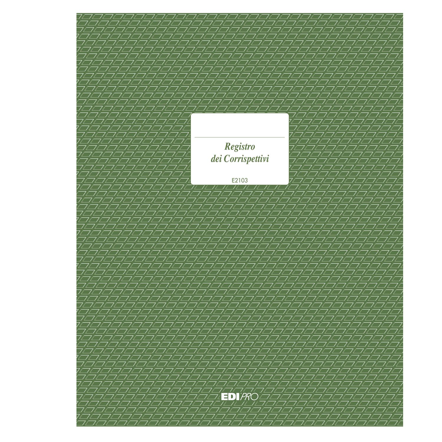 Registro Iva corrispettivi - 31 x 24,5cm - 15pg - numerate - Edipro EDIPRO