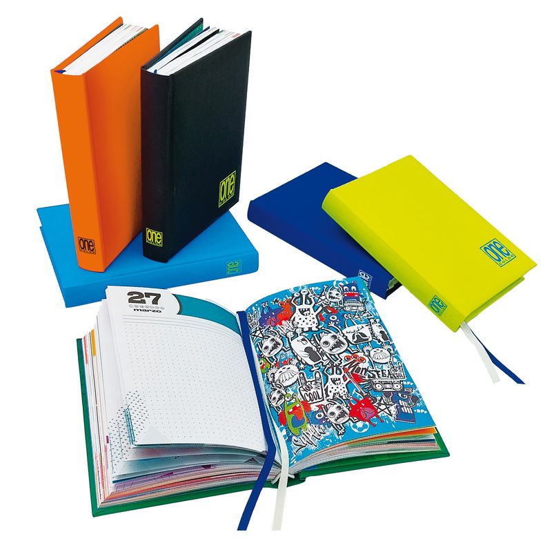 Diario maschile - 12 mesi - copertina soft touch - colori assortiti - Blasetti BLASETTI