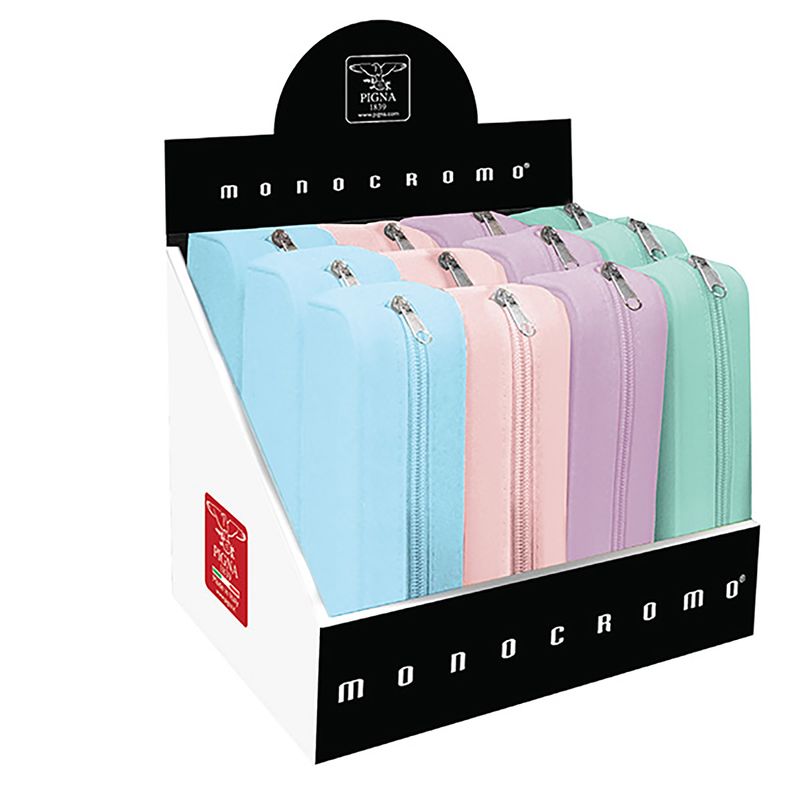 Bustina Monocromo - 80 x200 x 60 mm - silicone soft touch - colori assortiti pastel - Pigna PIGNA