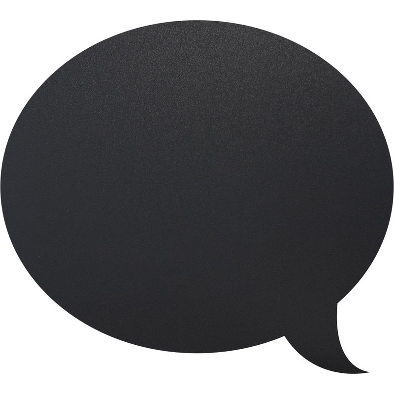 Lavagna da parete Silhouette - 47 x 27,3 cm - forma fumetto - nero - Securit SECURIT