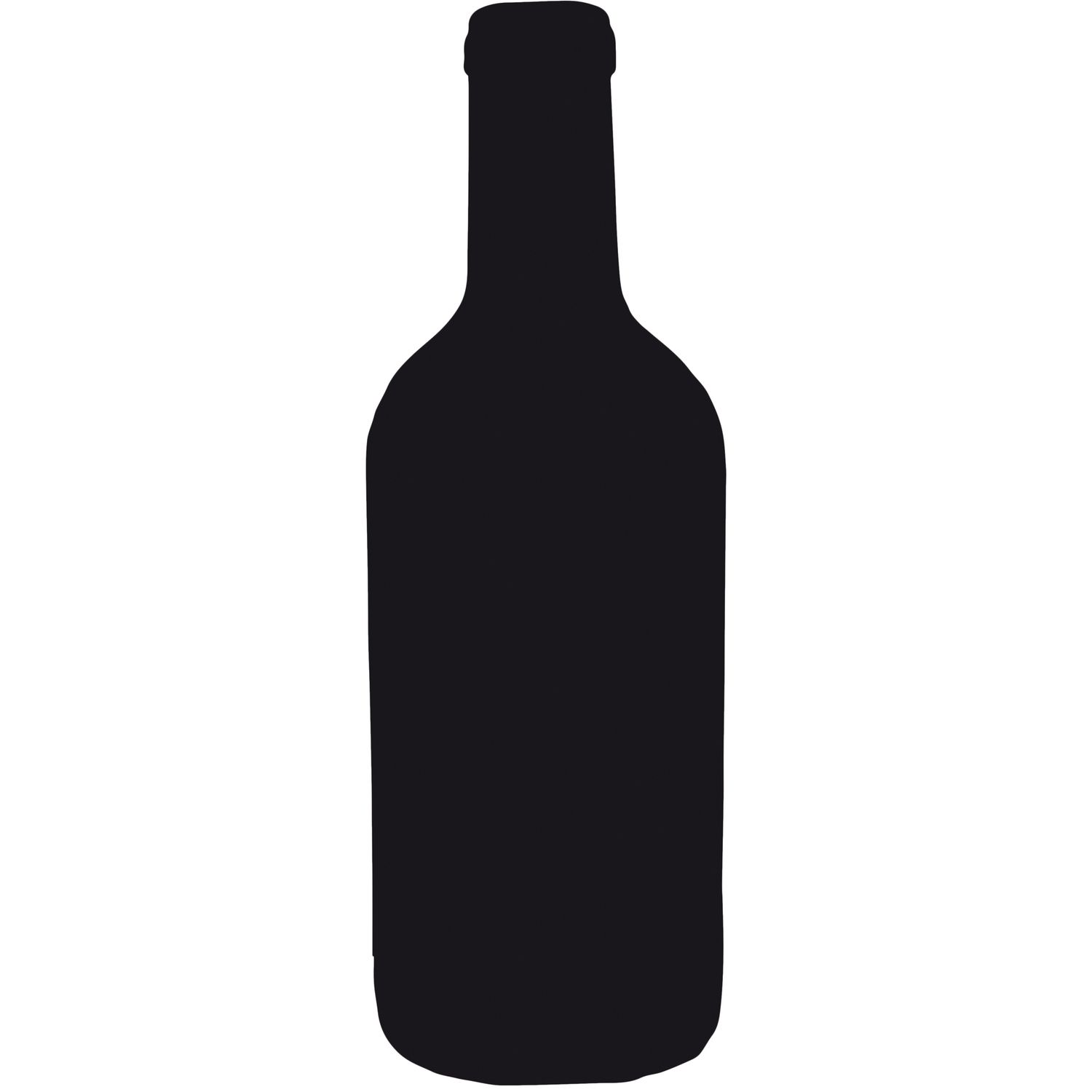 Lavagna da parete Silhouette - 49,5 x 19,5 cm - forma bottiglia - nero - Securit SECURIT