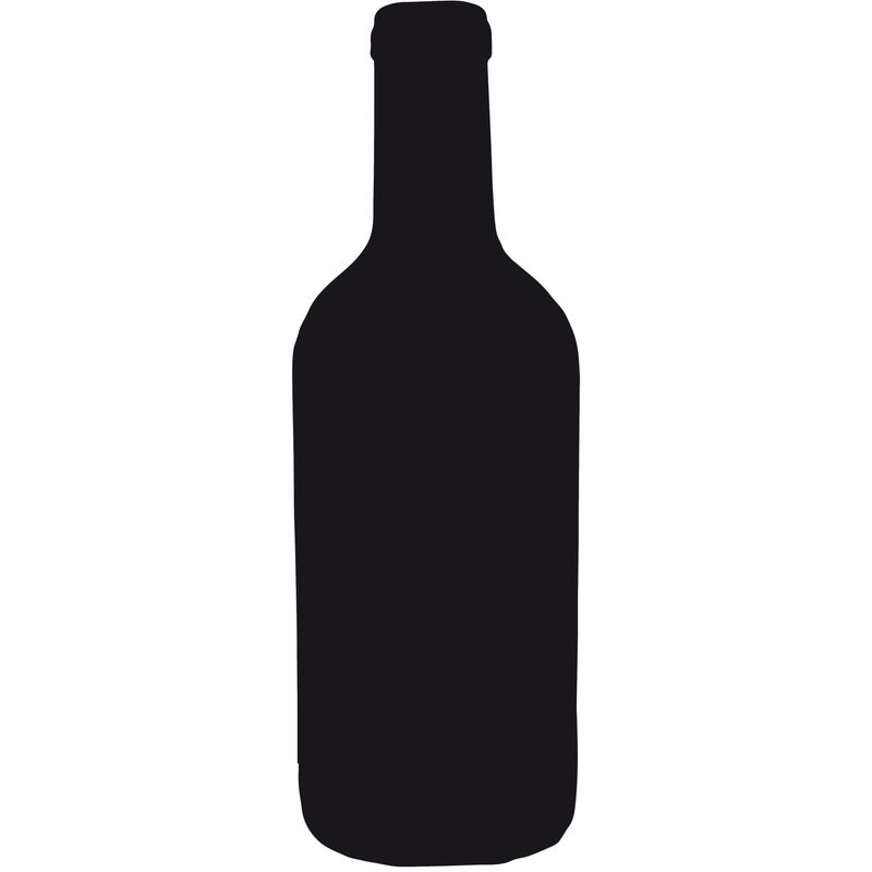 Lavagna da parete Silhouette - 49,5 x 19,5 cm - forma bottiglia - nero - Securit SECURIT